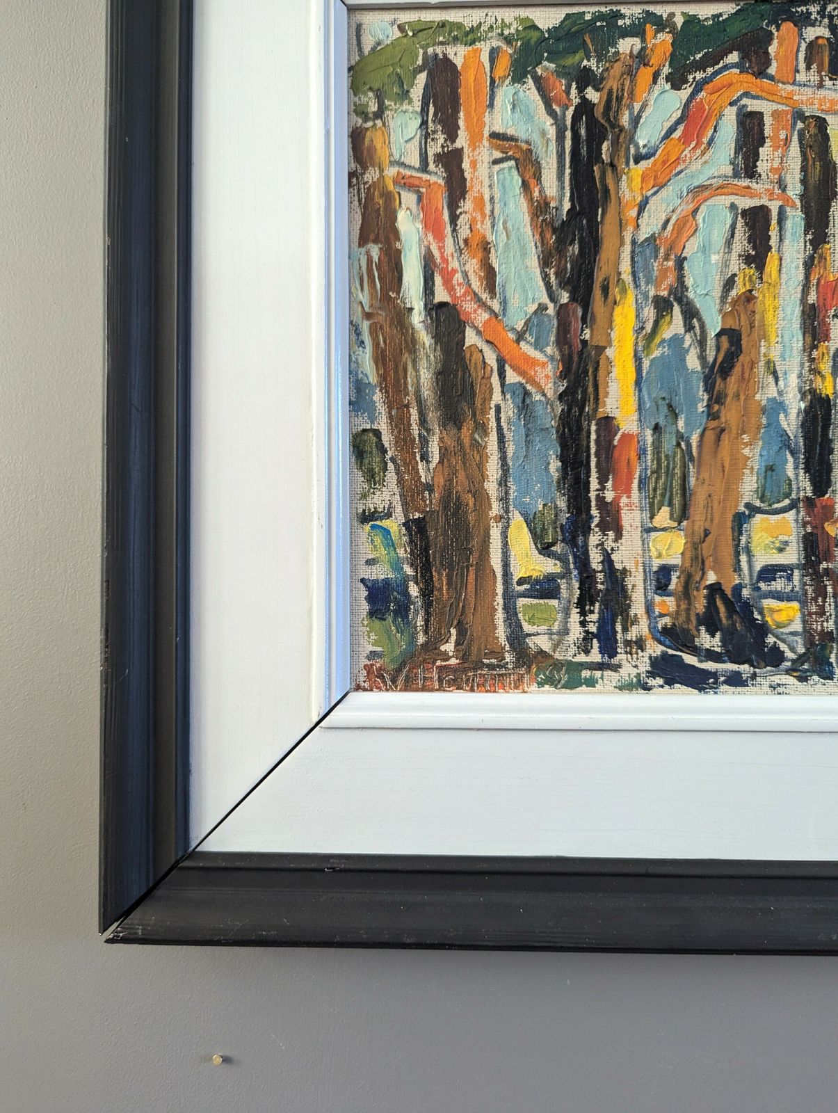 Art Woodland Colour Oil Painings, Mid 20th Century photo