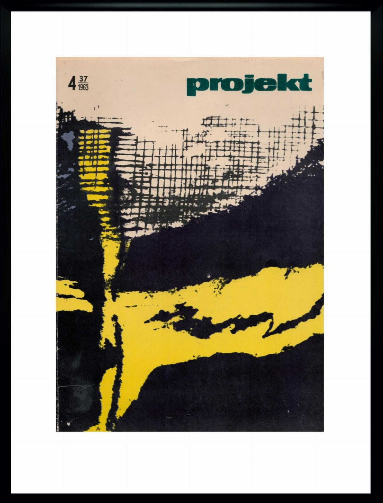 Framed Cover Of Projekt Magazine From 1963