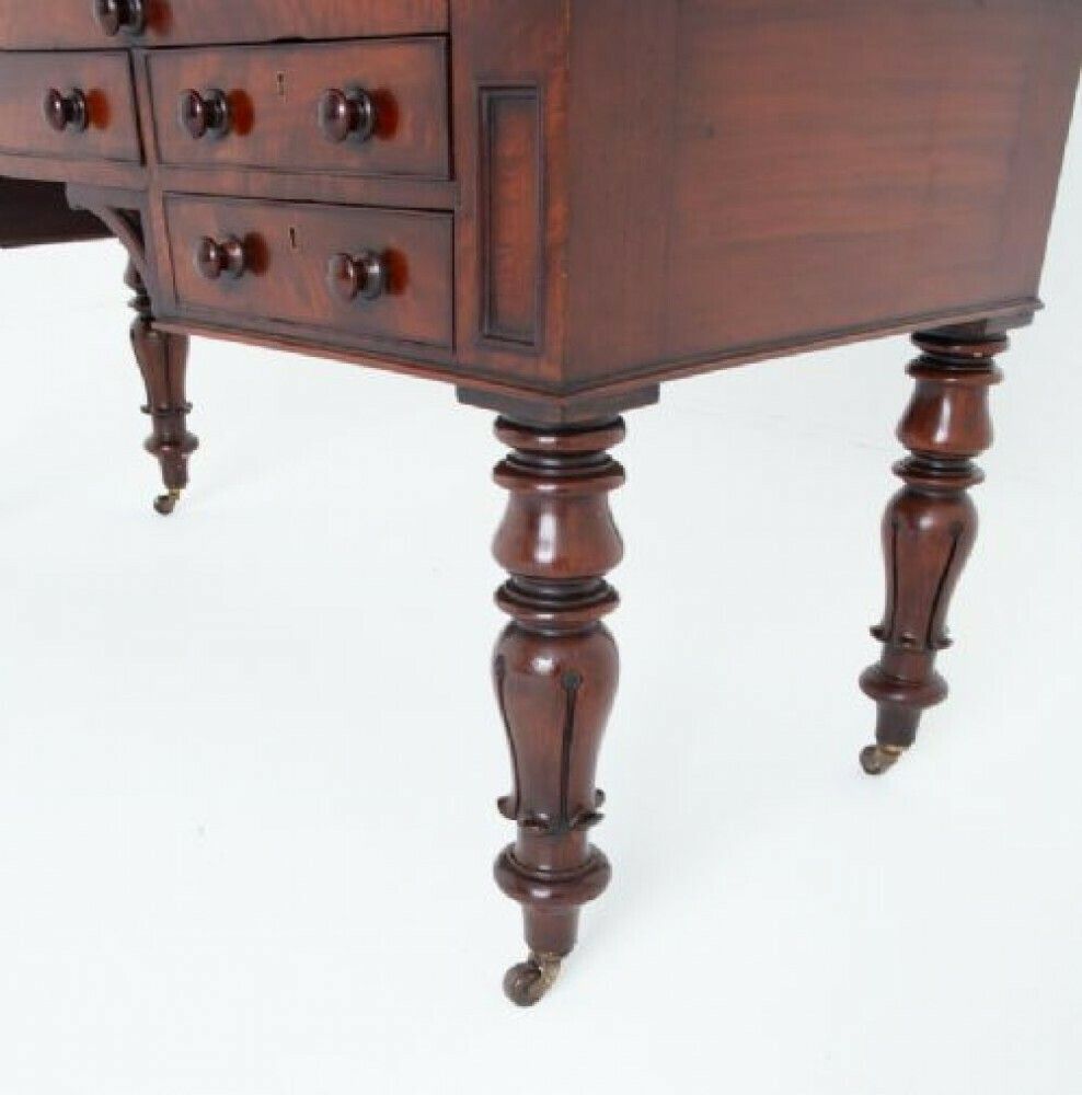 William IV Roll Top Desk Mahogany 19th Century Cylinder Period photo Furniture