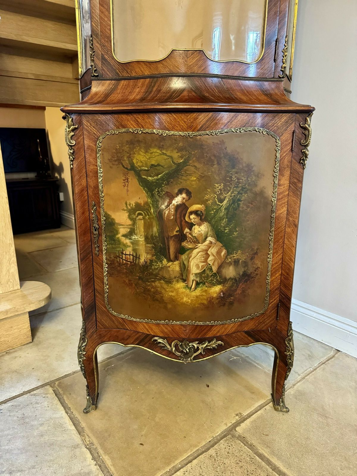 Superb Quality Antique French Kingwood Display Cabinet photo for sale