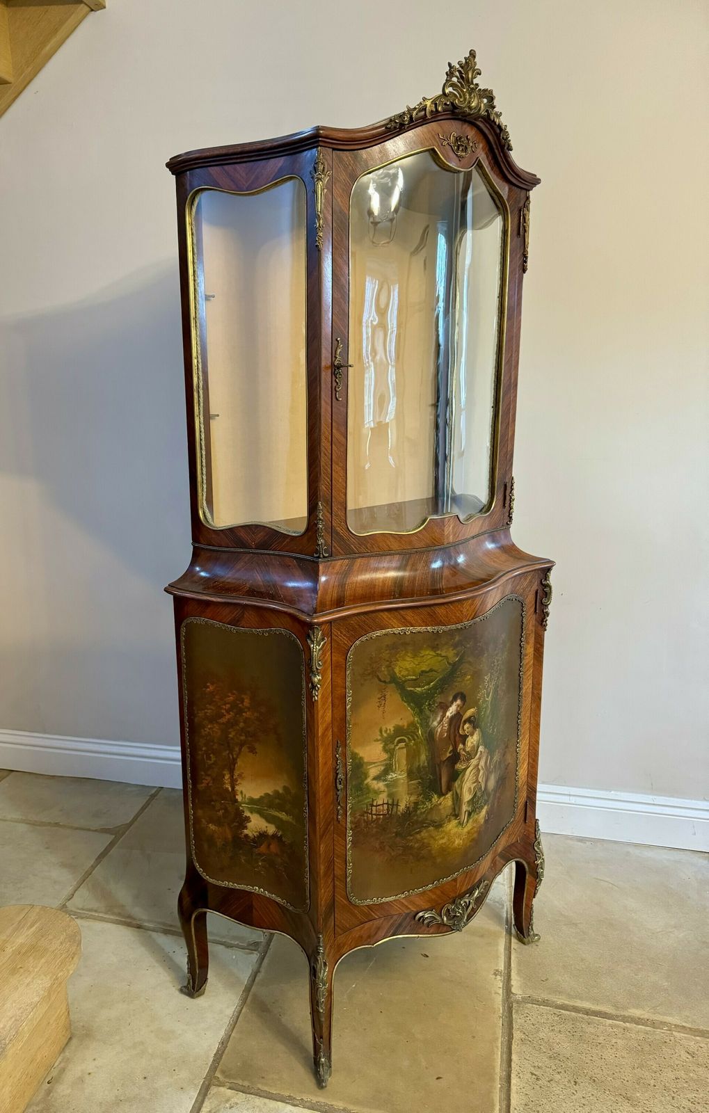 Superb Quality Antique French Kingwood Display Cabinet photo buy