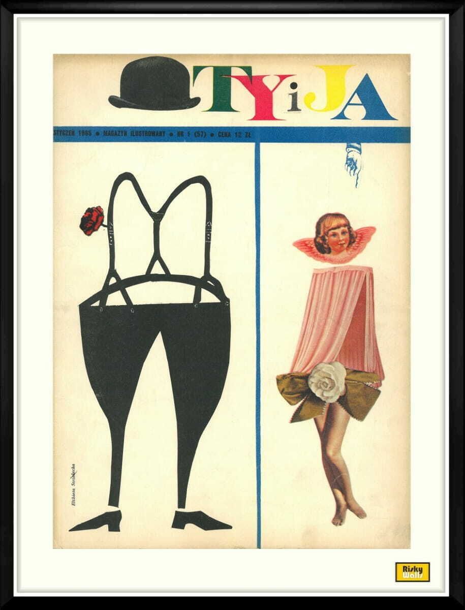 Framed Cover Of The Monthly Magazine Ty I Ja, 01/1965, Author E. Strzałecka