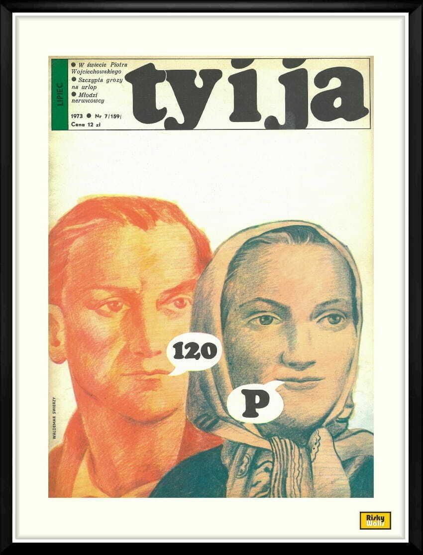 Framed Cover Of The Monthly Magazine Ty I Ja, 07/1973, Author: Waldemar świerzy