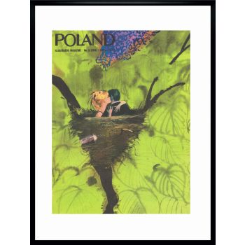 Two Framed Covers Of Polska Magazine By Janusz Grabiański, 1976 photo furniture