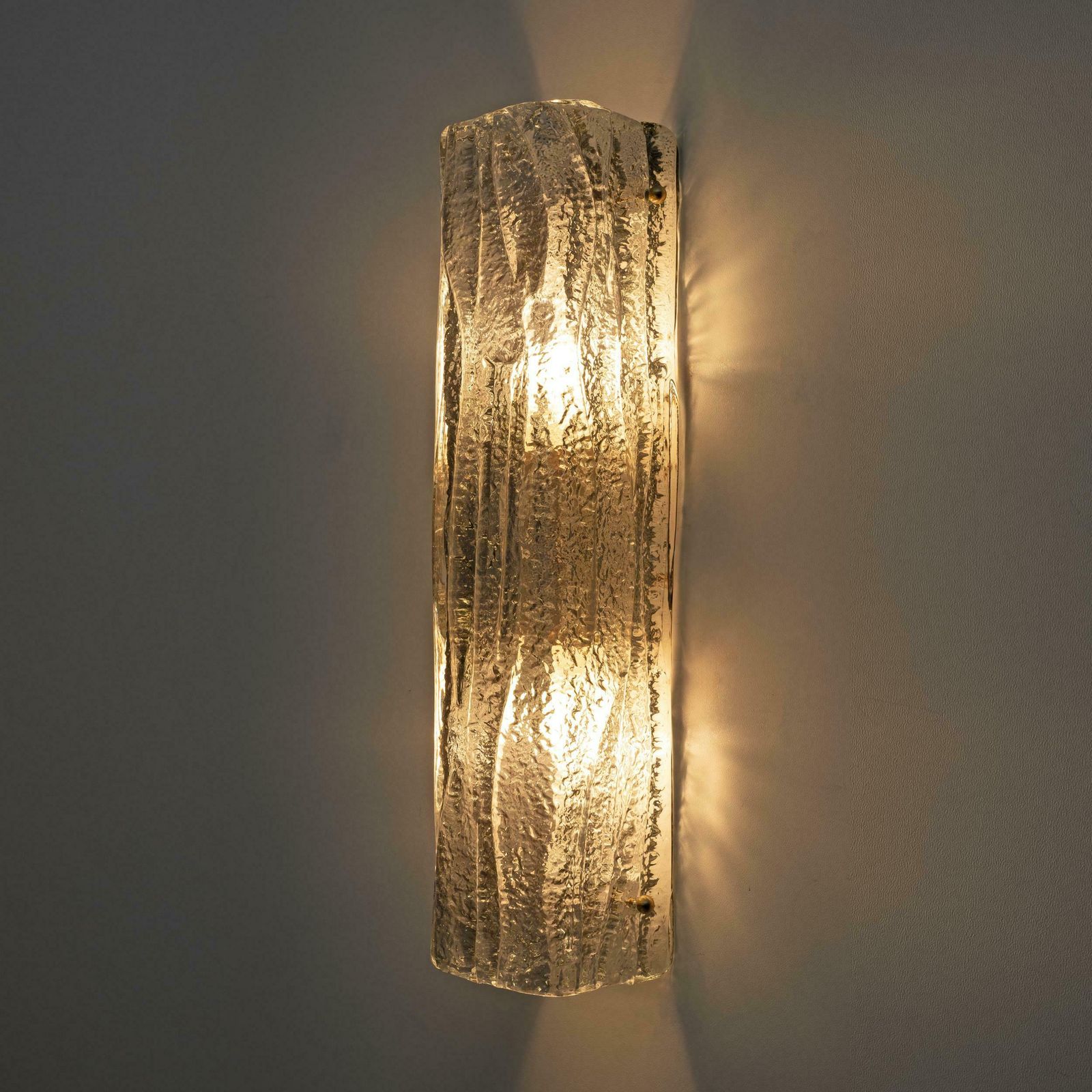Pair Of Mazzega Style Aquamarine Murano Glass Sconces photo 2043.0