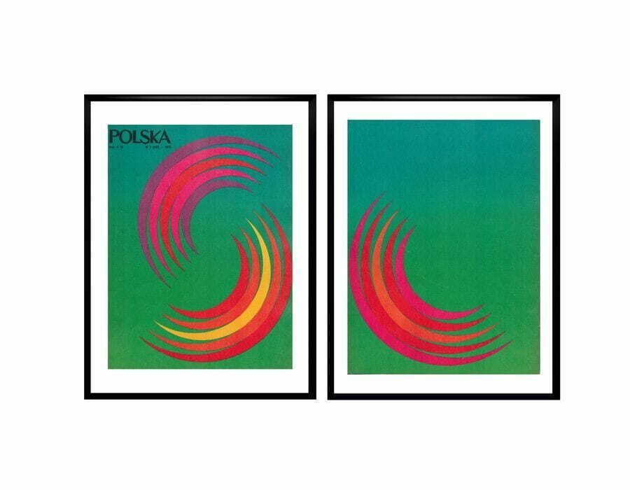 Two Framed Covers Of Polska Magazine, "Komprezent", Author. Leszek Hołdanowicz 1974 photo furniture