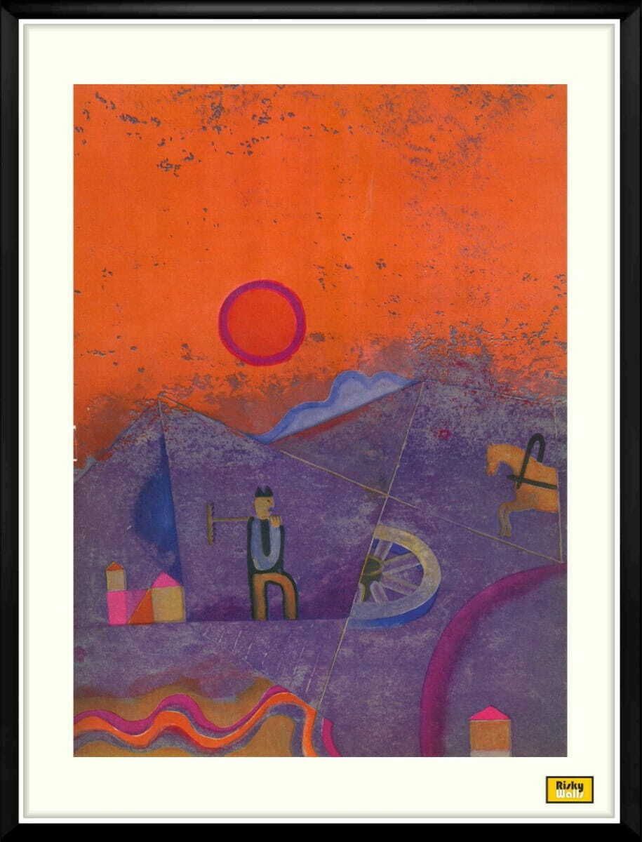 Two Framed Covers Of Polska Magazine, "Departing Balladyny", Author. Antoni Boratyński 1971 photo Art
