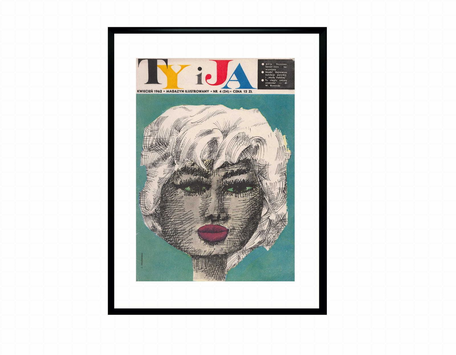 Cover Of The Monthly Ty And Ja, 04/1962, By Jan Mlodozeniec photo furniture