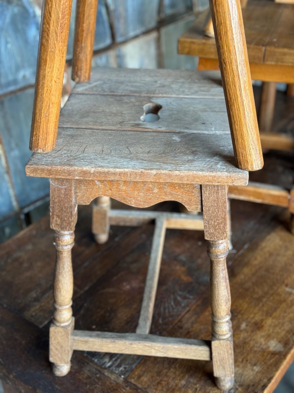 photo furniture Collection Of 10 Antique Stools For Farmhouse Tables