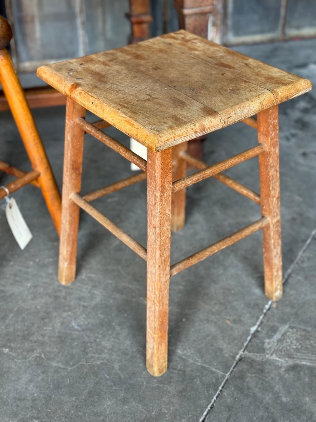 Furniture Collection Of 10 Antique Stools For Farmhouse Tables photo