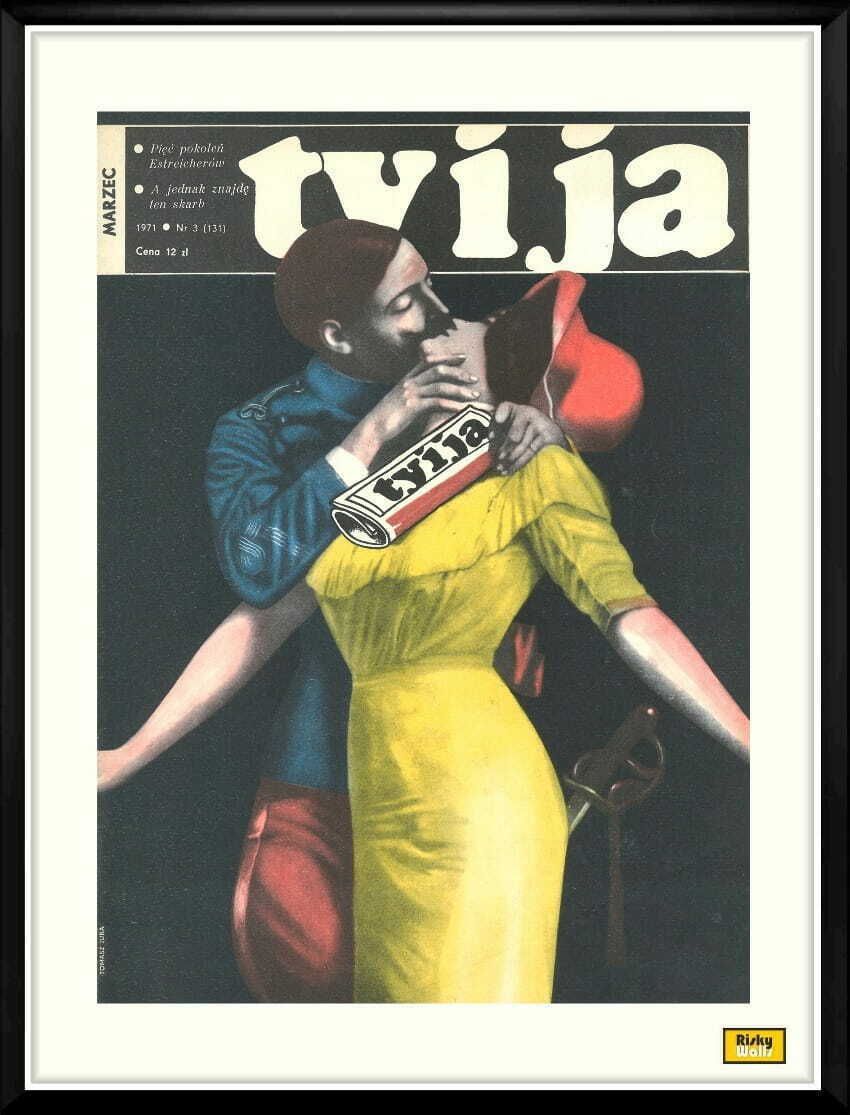 Framed Cover Of The Monthly Magazine You And Me, Author: Tomasz Jura, 03/1971