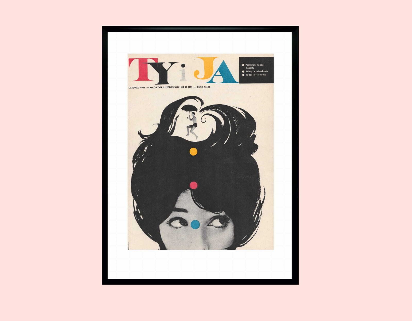 Cover Of Magazine Ty And Me In Frame 11/1961, Cars. Roman Cieślewicz photo furniture