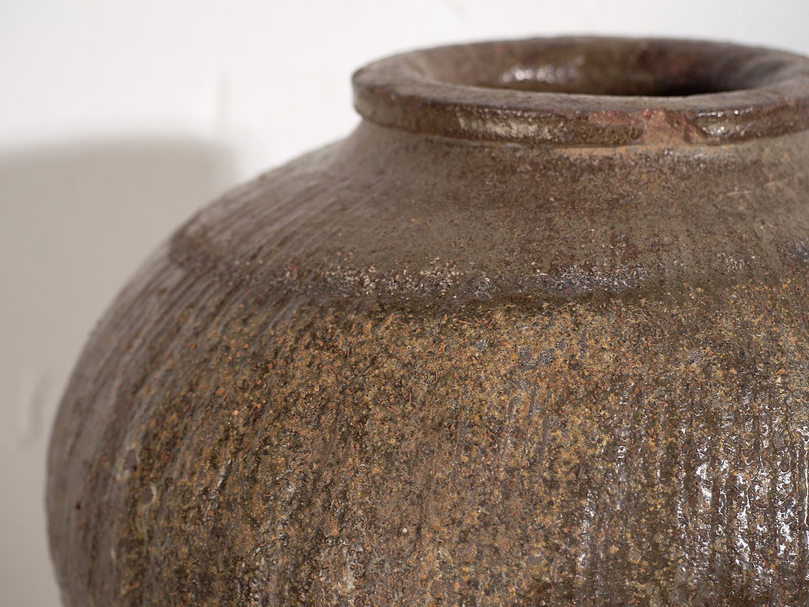 Antique Chinese Ceramic Vase In Dark Shades (C.1900) #5 photo buy