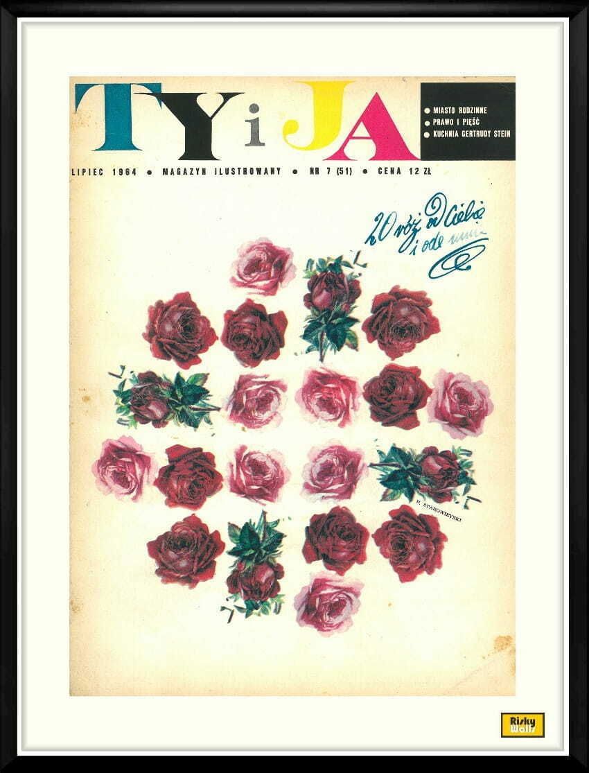Framed Cover Of The Monthly Magazine Ty I Ja, Author. Franciszek Starowieyski, 07/1964
