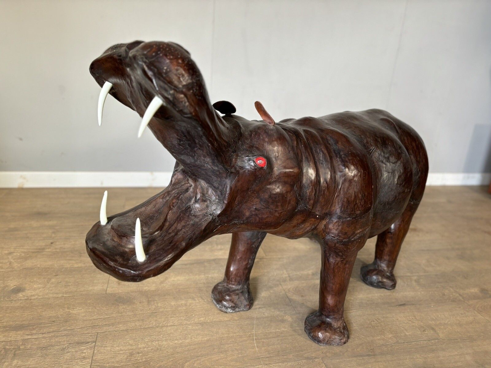 20th Century Liberty London Style Extra Large Leather Hippo photo furniture