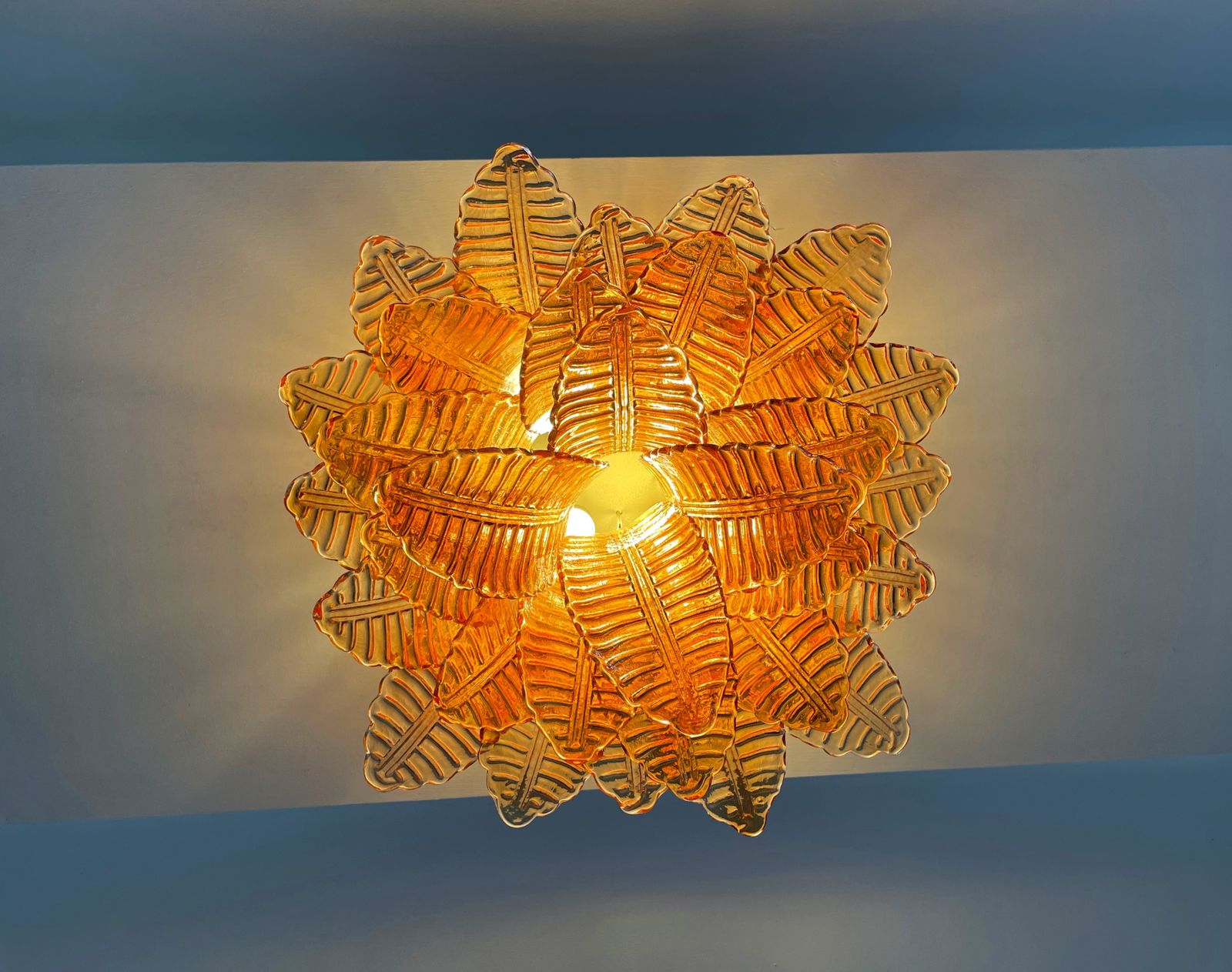 photo vinterior Murano Ceiling Lamp – 32  Amber Felci Glasses
