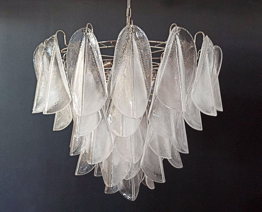 Italian Vintage Murano Chandelier   57 Glass Rondini