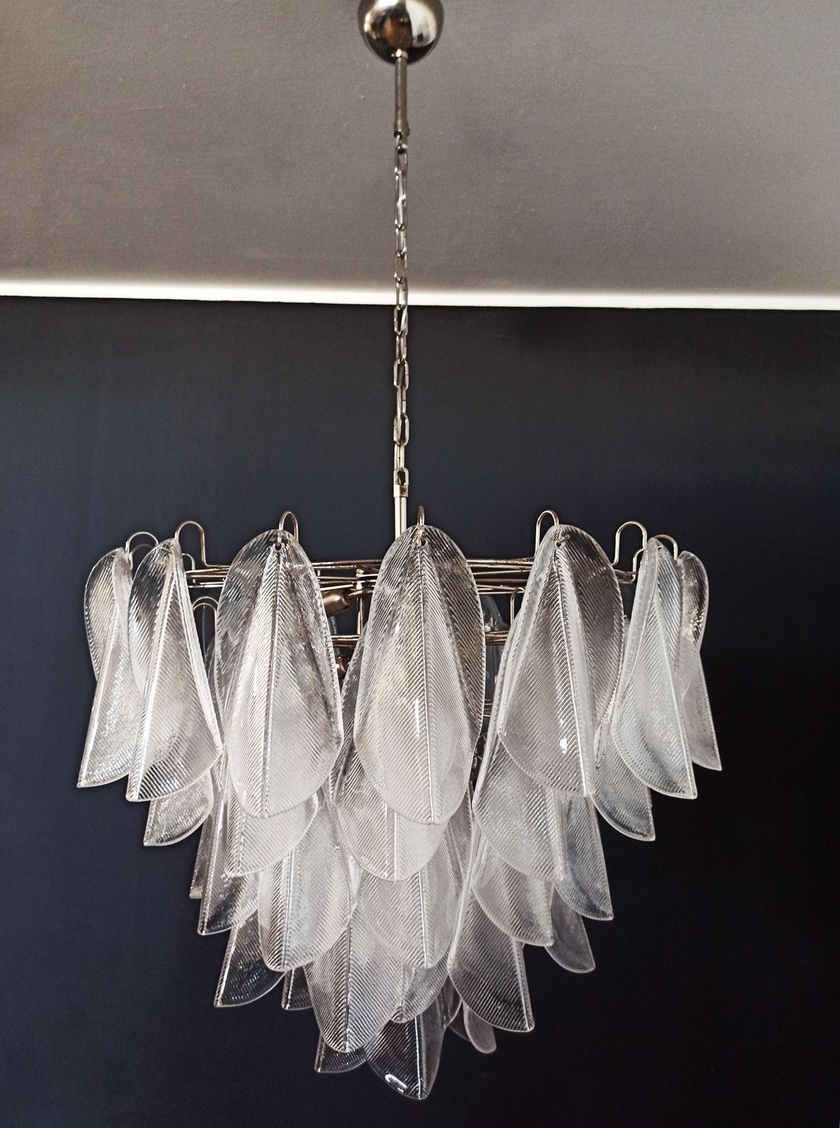photo furniture Italian Vintage Murano Chandelier   57 Glass Rondini