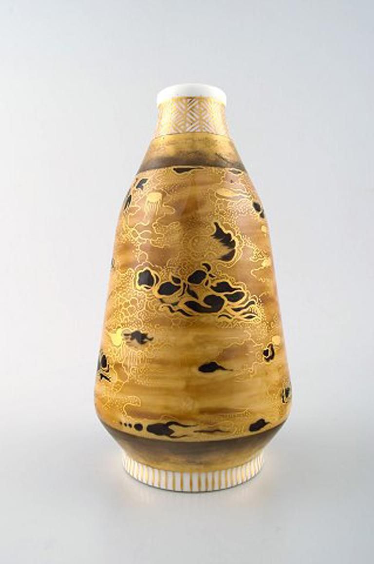 Theodor Larsen For Royal Copenhagen, A Pair Of Porcelain Vases, Japanism photo for sale