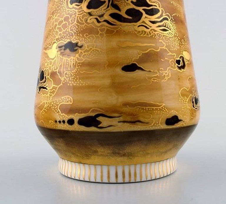 Theodor Larsen For Royal Copenhagen, A Pair Of Porcelain Vases, Japanism photo 1440.0
