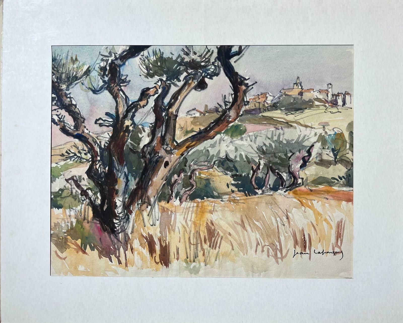 Jean Laforgueprovence Landscape Mid 20th Century French Post Impressionist Signed Painting photo furniture