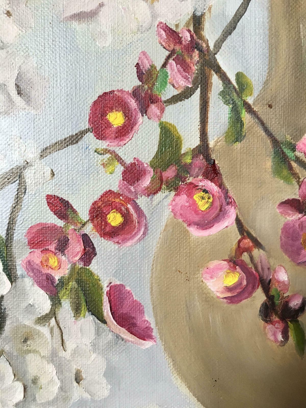 Unknown'bouquet De Fleurs' Impressionist Still Life Of Flowers, Signed Oil Painting1949 photo buy