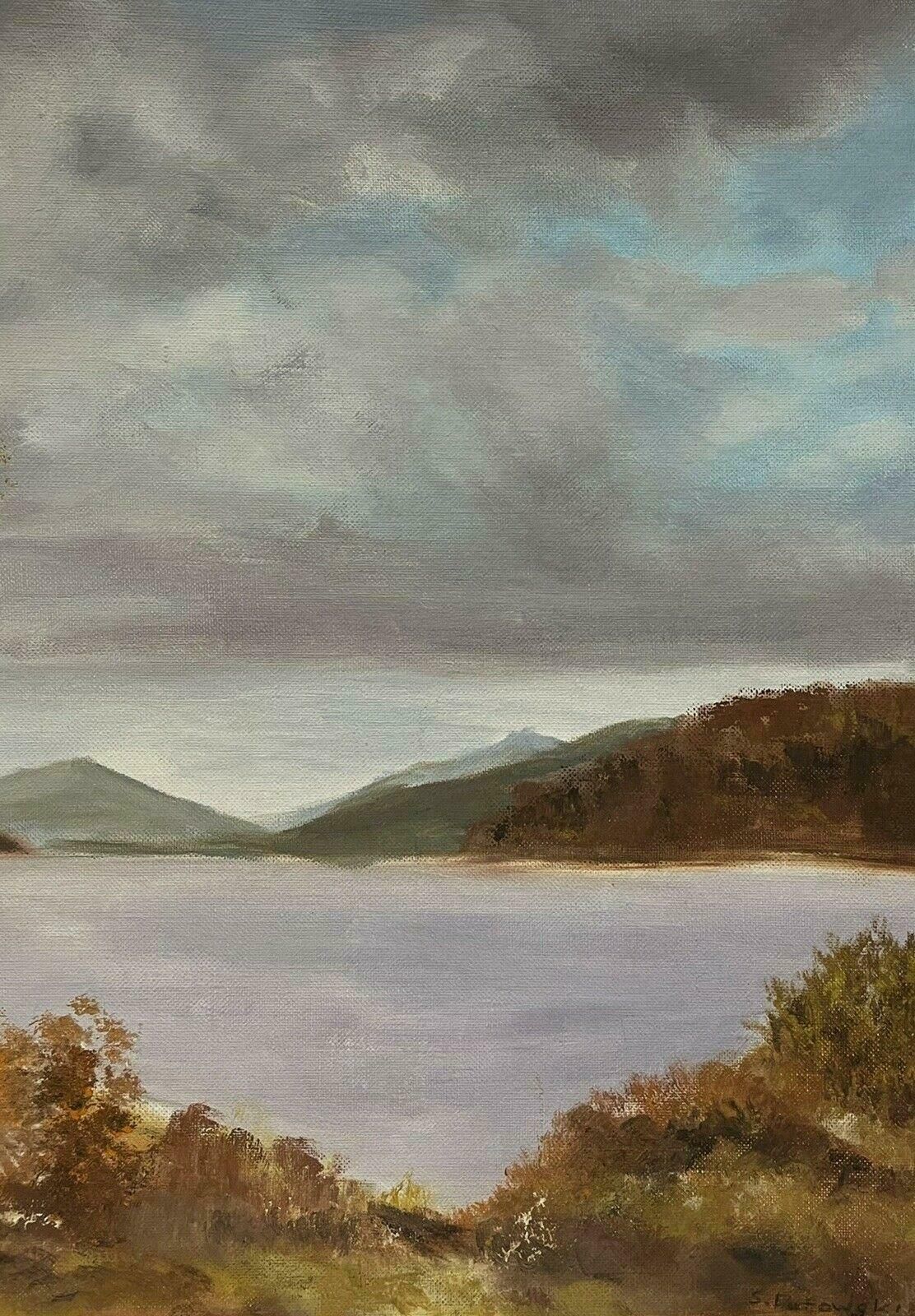 Loch Garry, Scotlandvintage Scottish Highland Loch Scene, Loch Garry Inverness, Signed Oil photo 868.0