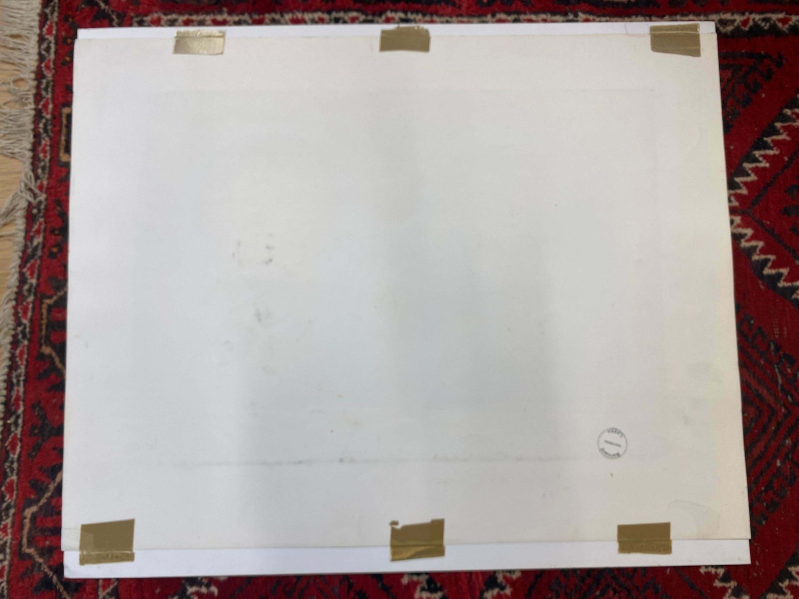Bernard Labbe1950's Signed Modernist Painting   Two Caricature Figures1950's photo buy