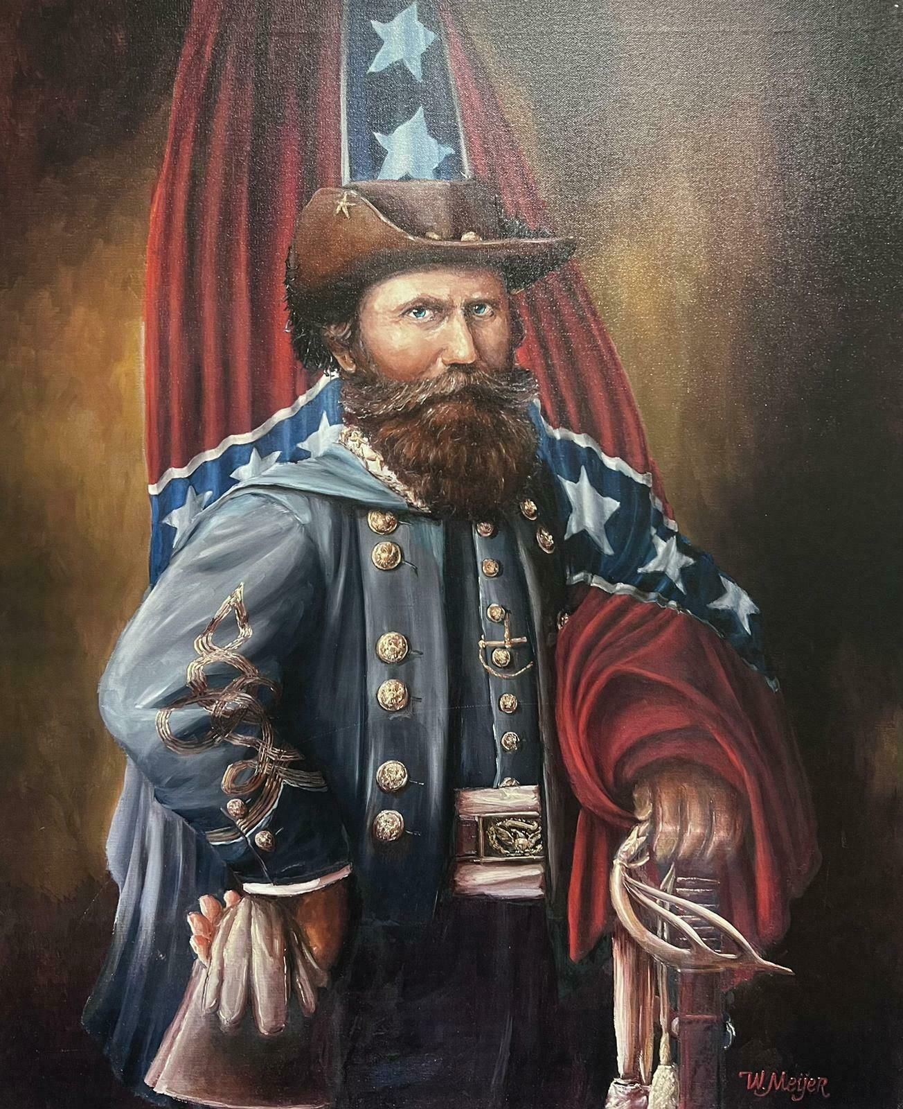 Portrait Of James Ewell Brown Stuart American Civil War
