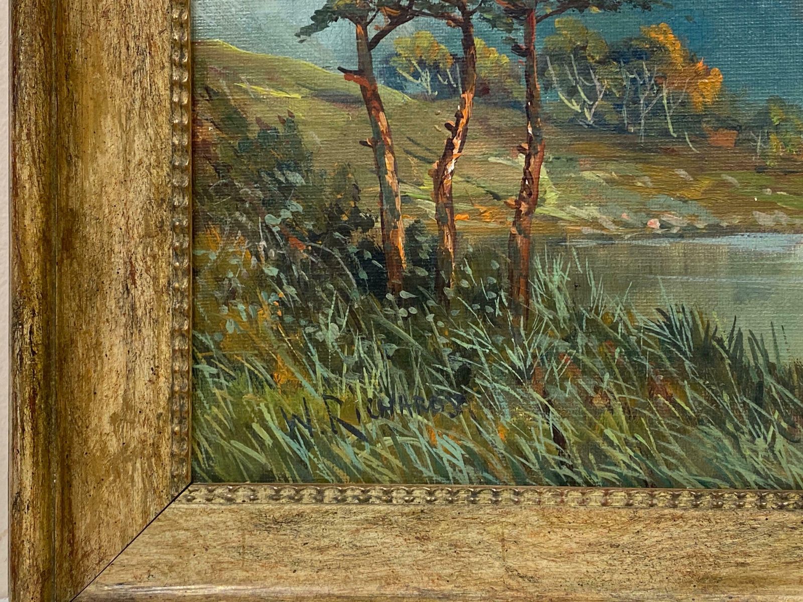 Francis E. Jamiesonbeautiful Antique Scottish Highlands Oil Painting River Landscapec.1930's photo Art