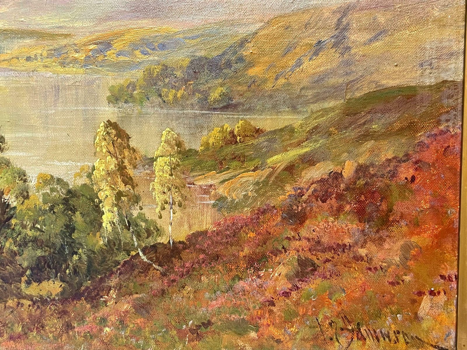 Francis E. Jamiesonantique Scottish Highland Loch Katrine In The Trossachs Summer Landscapec.1930's photo for sale