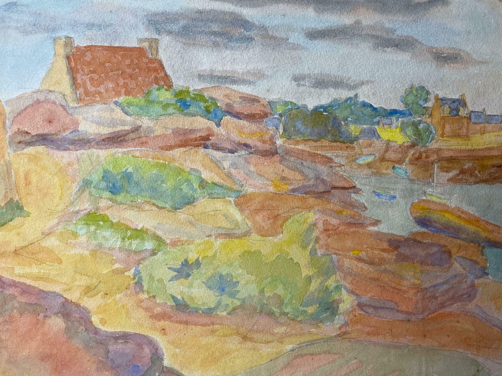 Louis Bellon1940's Provence Painting French Light Landscape    Post Impressionist Artistc. 1940s