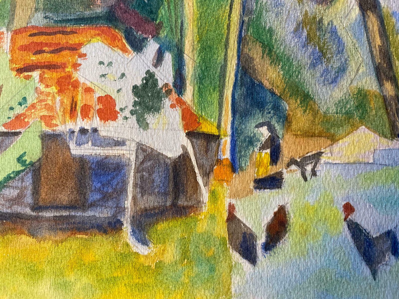 Louis Bellon1940's Provence Painting French Bright Landscape    Post Impressionist Artistc. 1940s photo vinterior