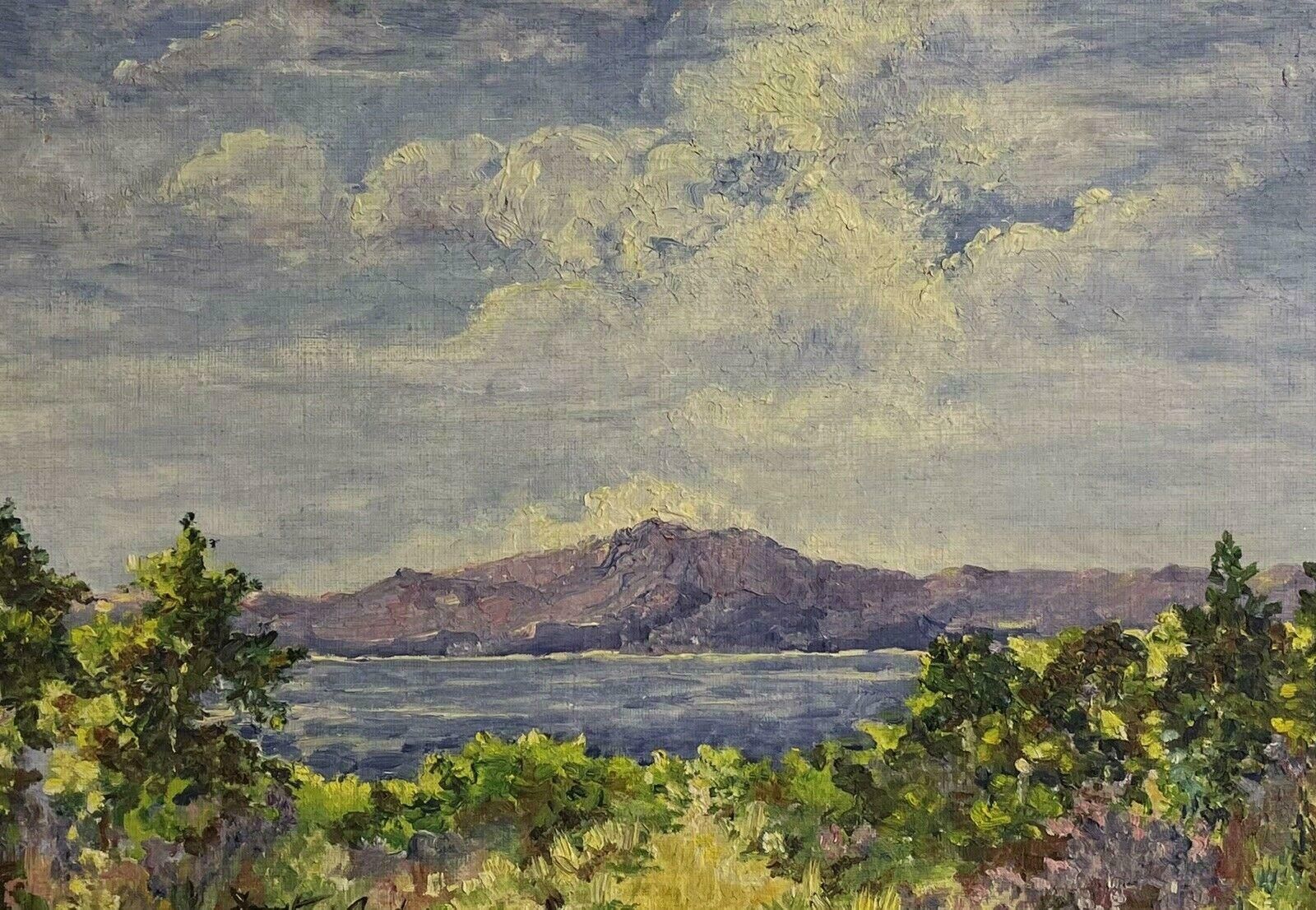 Irish Impressionistcarlingford Lough, County Down Ireland, Vintage Irish Impressionist Oil Paintingc. 1950's