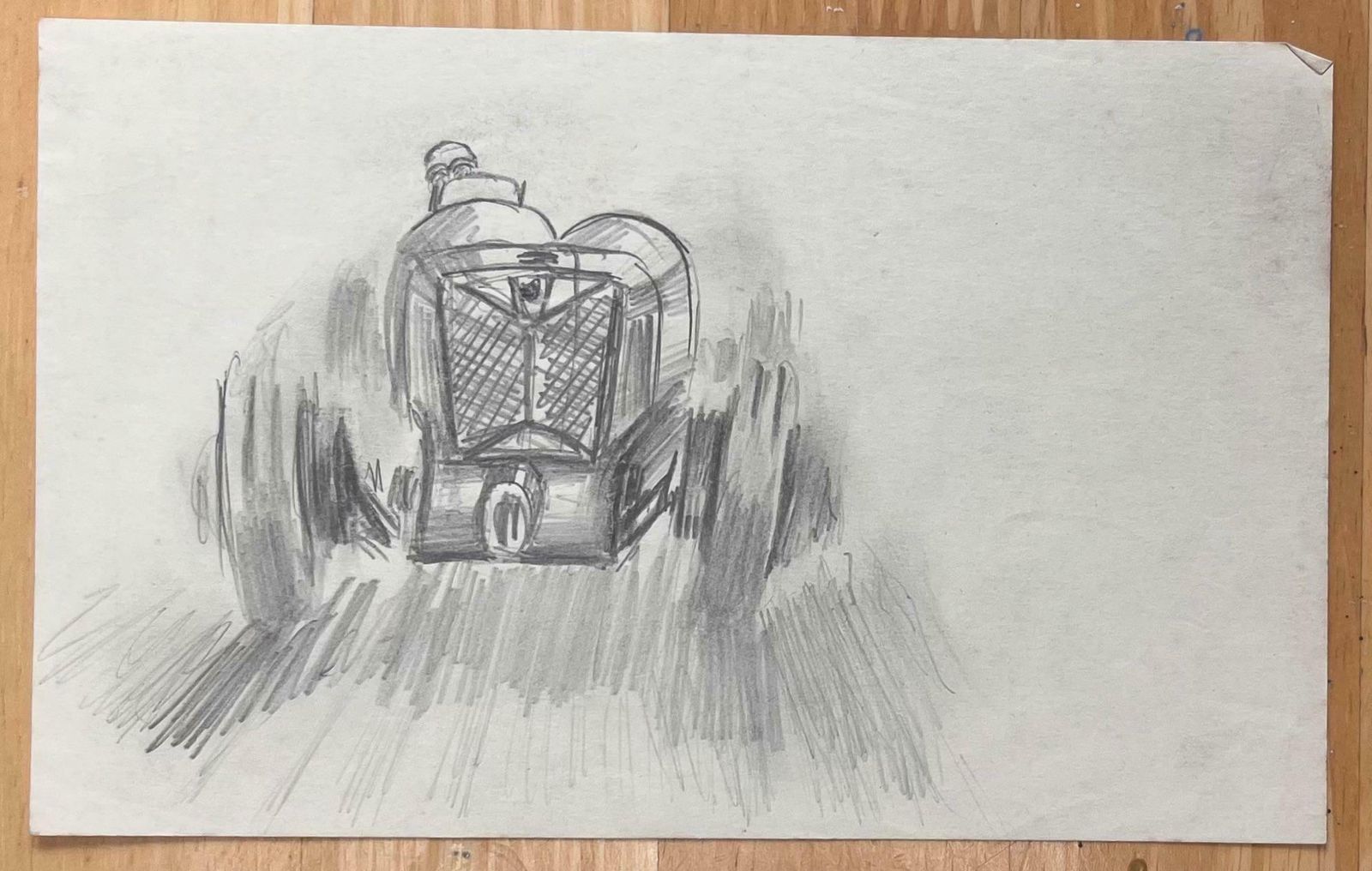K.B. Whitealfa Romeo 8c Monza Concept Pencil Illustrationearly 20th Century photo furniture