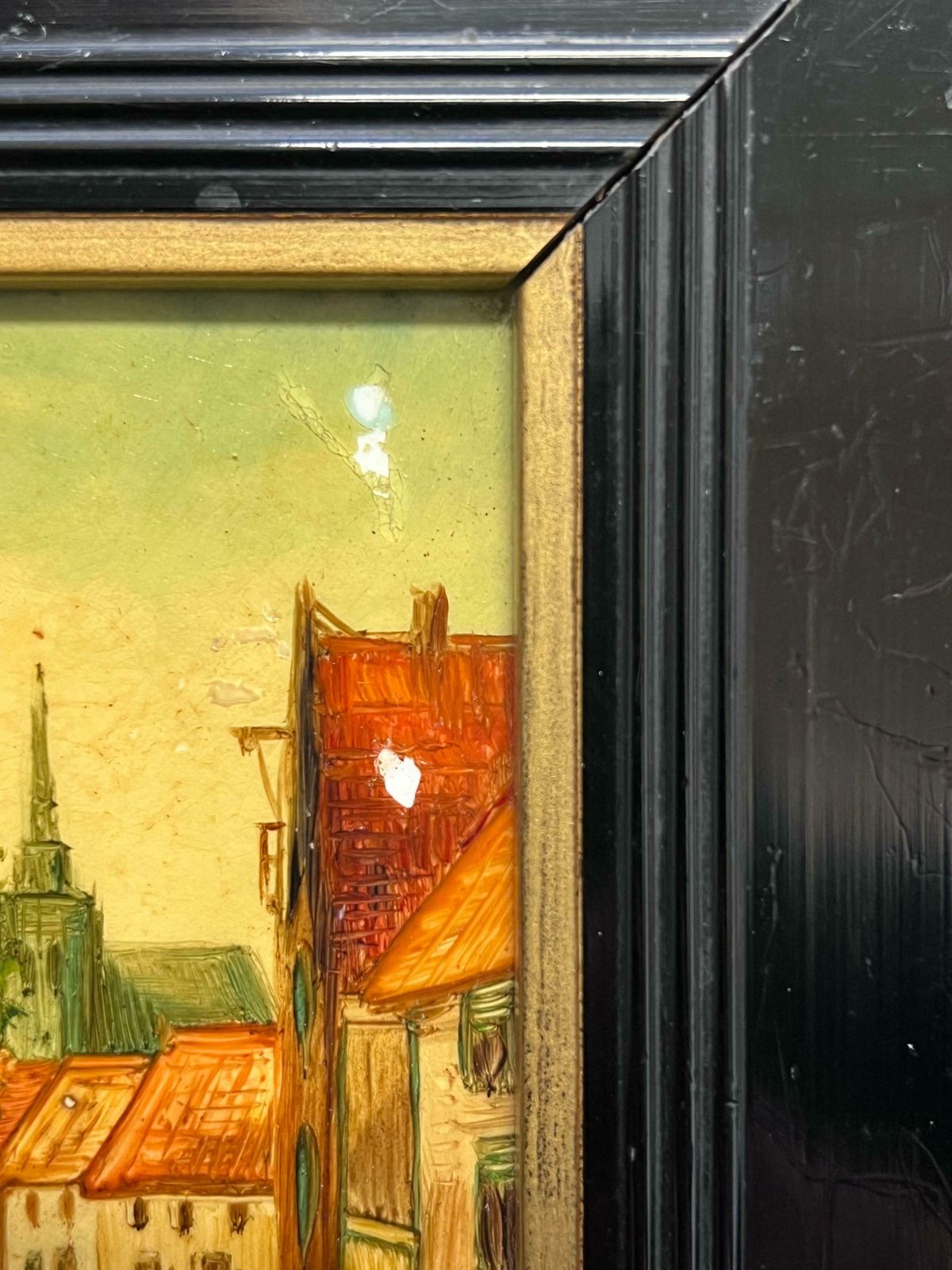 Dutch 19th Century Schoolpair 19th Century Dutch Signed Oil Paintings Figures In Old Streets19th Century photo for sale