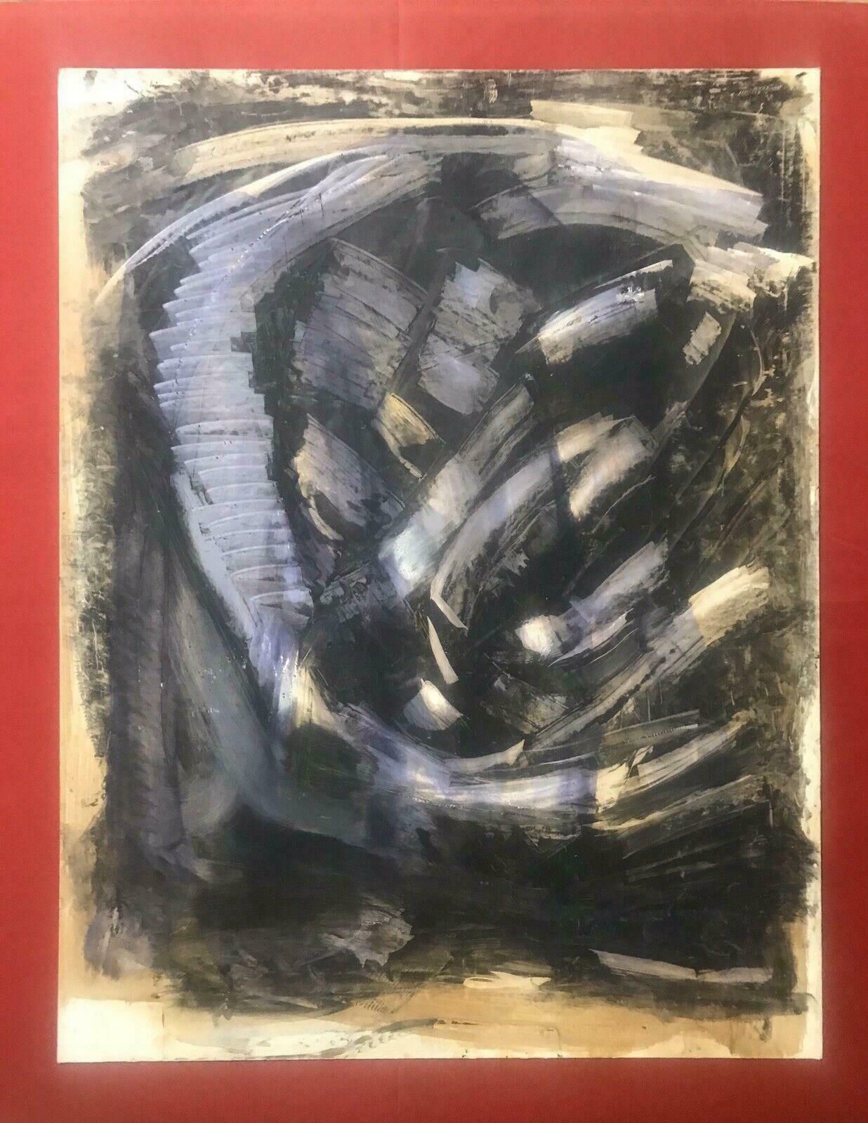 Unknown1980's French Abstract Expressionist Oil Painting   Signed   Blurs Of Colour20th Century photo furniture