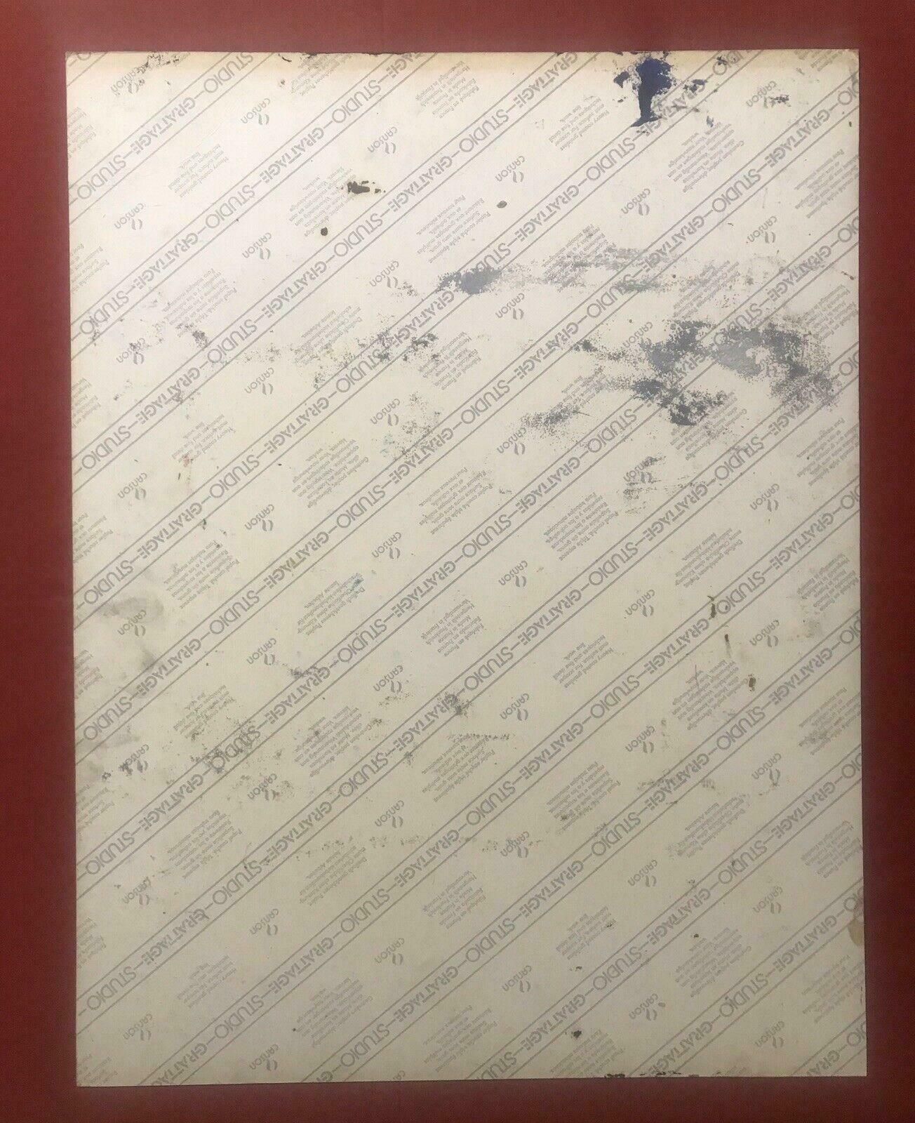 photo for sale Unknown1980's French Abstract Expressionist Oil Painting   Signed   Blurs Of Colour20th Century