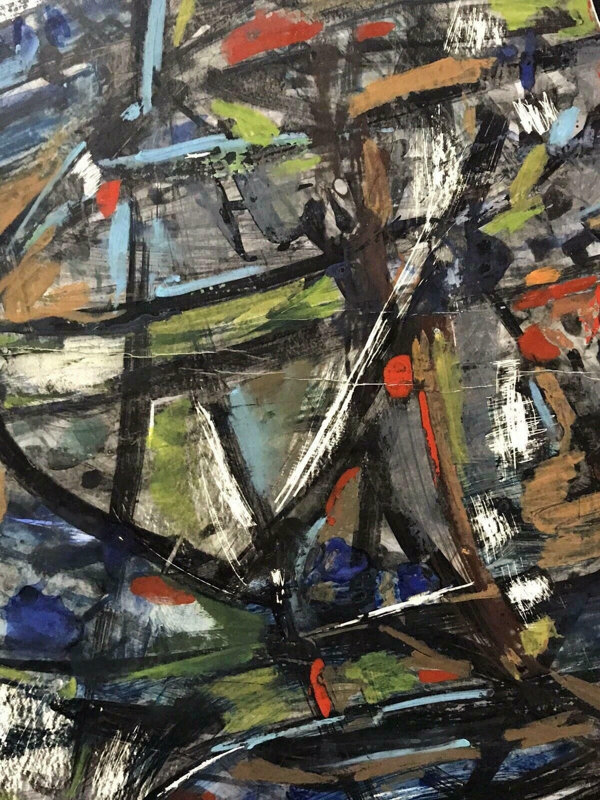 Unknown1980's French Abstract Oil Painting   Signed & Dated   Amazing Shapes And Colour20th Century photo Art