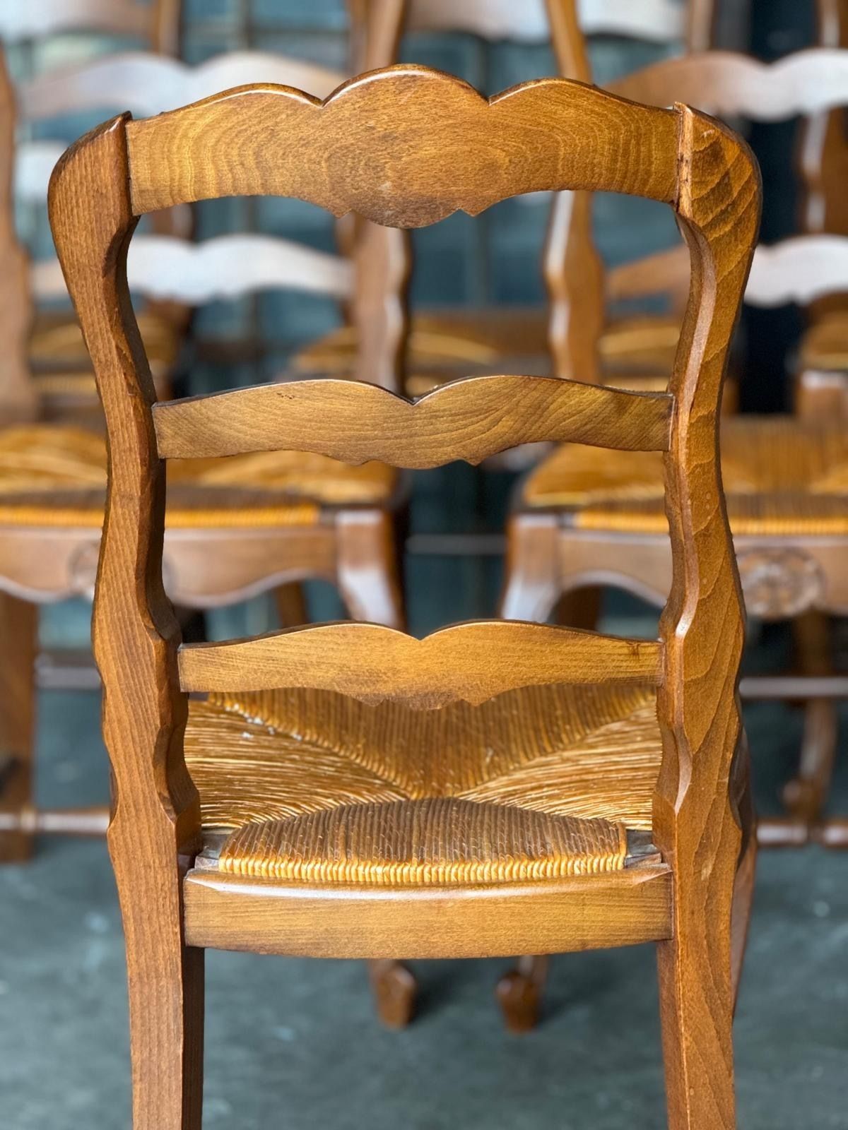 photo buy Set 8 French Country Ladder Back Dining Chairs