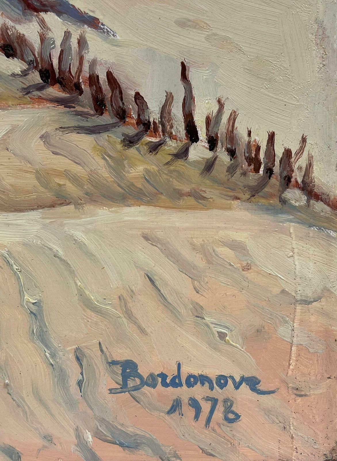 Georges Bordonovecontemporary French Impressionist Oil Sand Dunes Landscape photo for sale