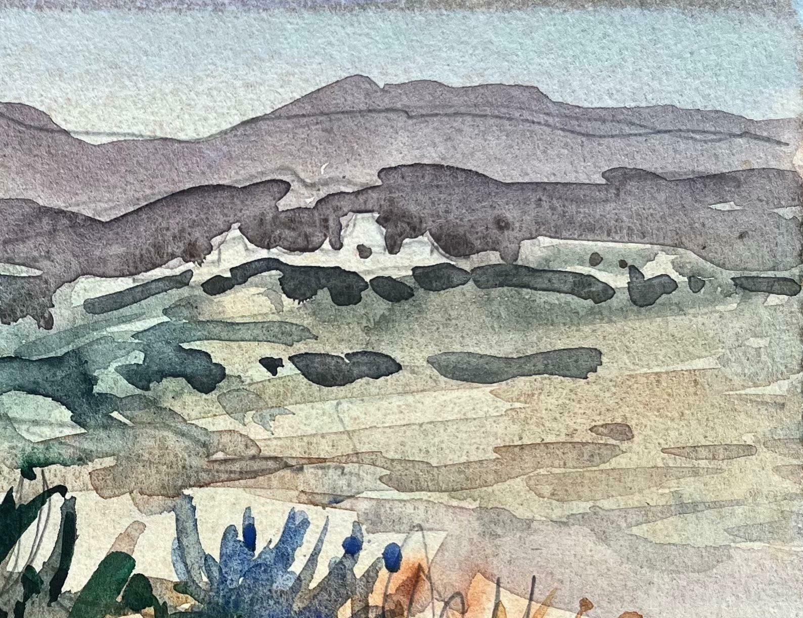 Maurice Mazeiliefrench Impressionist Watercolor Of A Mountainous Landscape20th Century photo 235.0
