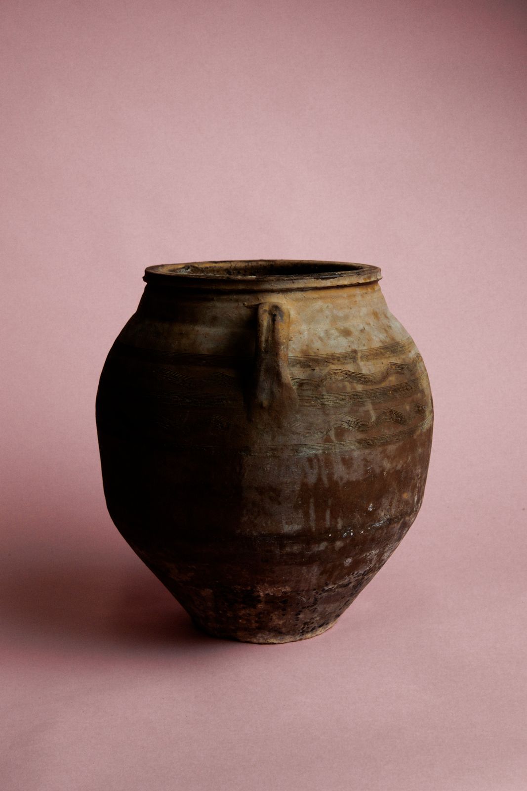 Earthy Brown Handled Turkish Pot For Rustic And Mediterranean Interiors photo for sale