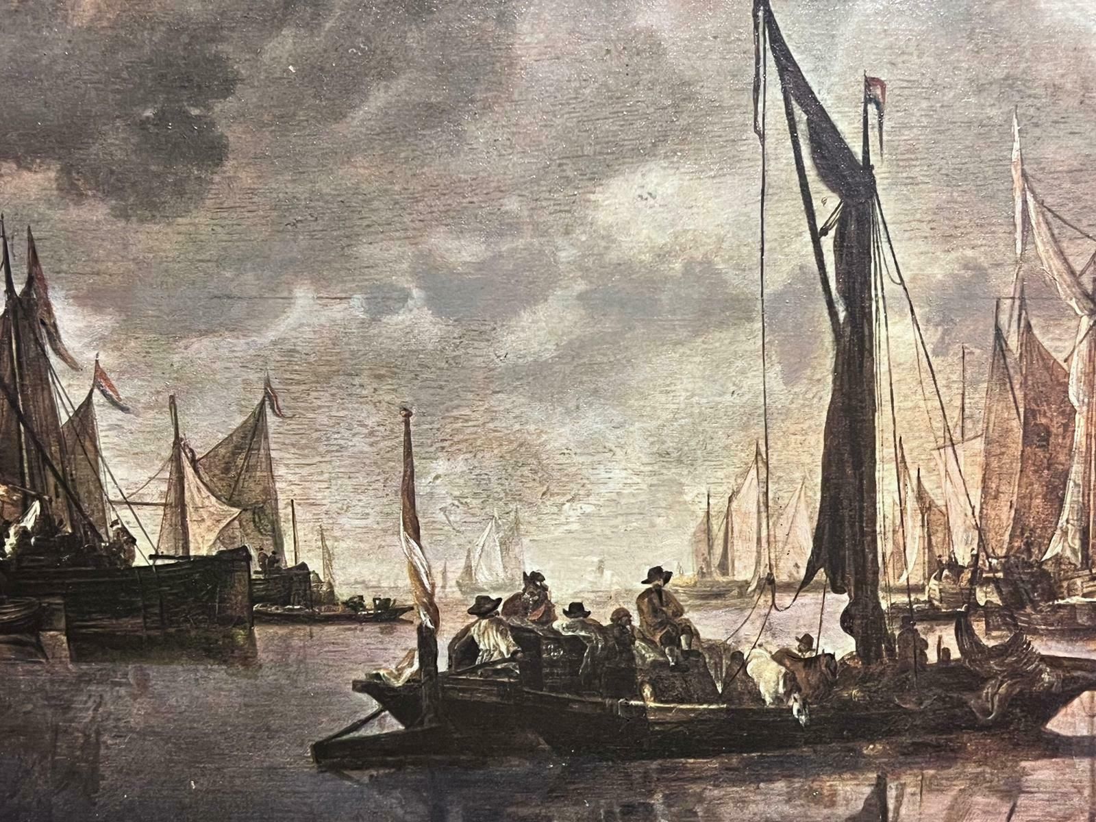 Dutch/ Flemishvery Large Marine Shipping Scene Impressive Statement Piece photo 664.0