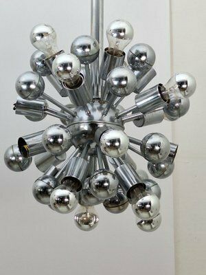 Sputnik Lamp In Chrome Plated Steel, 1970s photo furniture