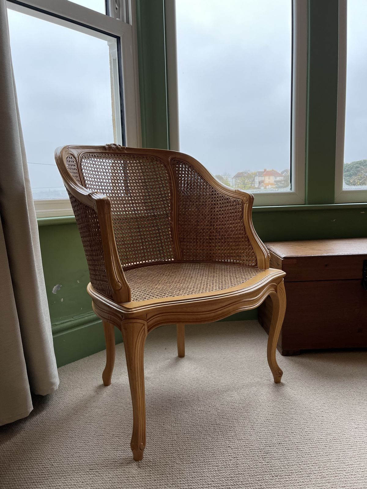 Vintage Rattan Bergere Chairs photo Furniture