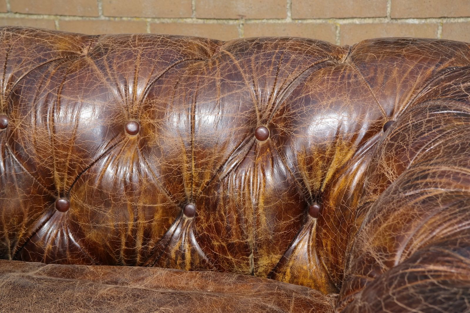 Furniture Superb Timothy Oulton Westminster Feather 2.5 Seater Leather Sofa Vintage Cigar photo