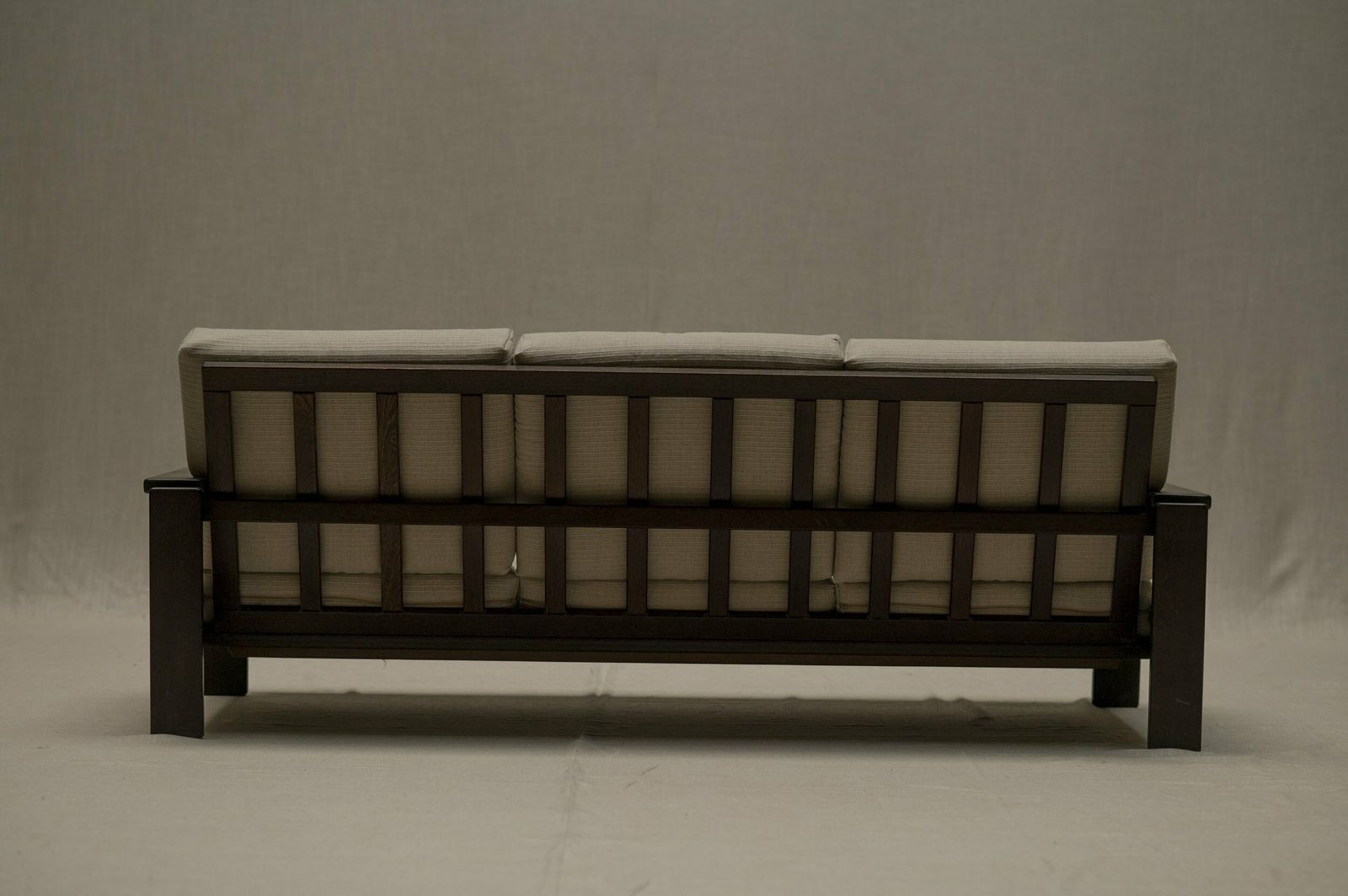 Mid Century Wengé Three Seat Sofa photo furniture