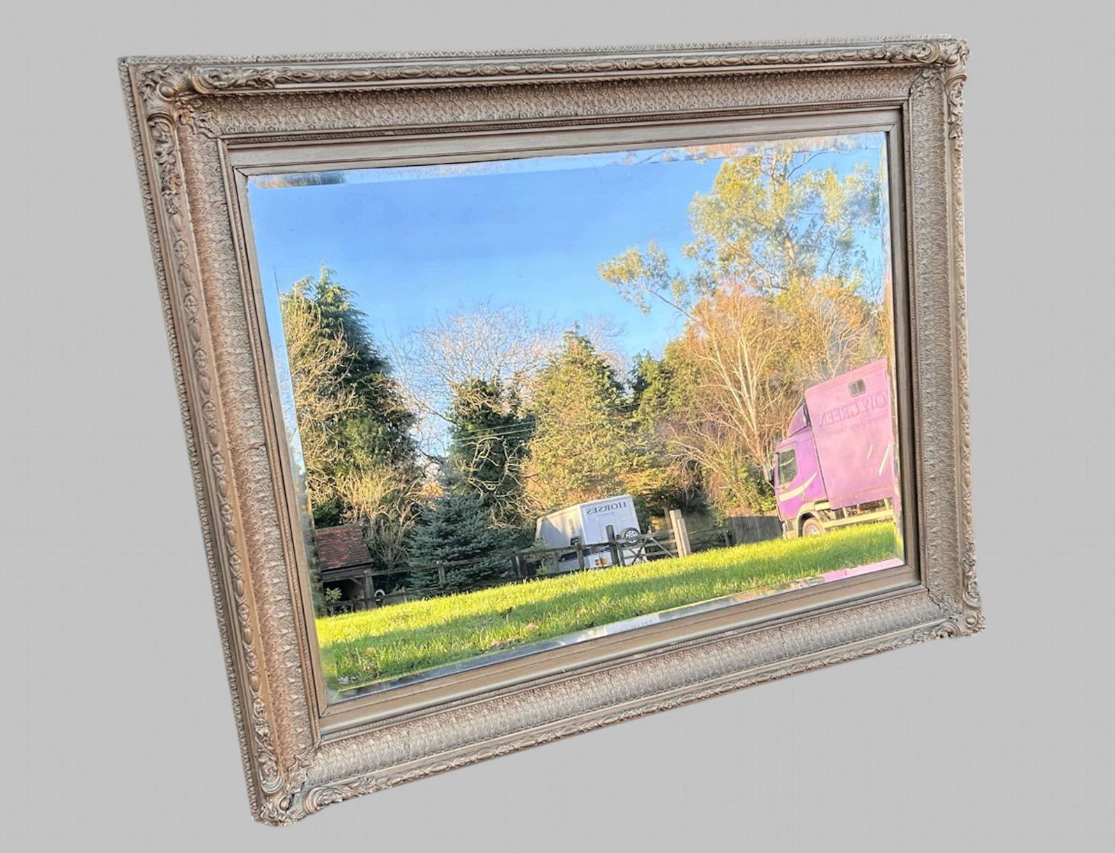 A 19thc Picture Frame Converted To Mirror photo furniture