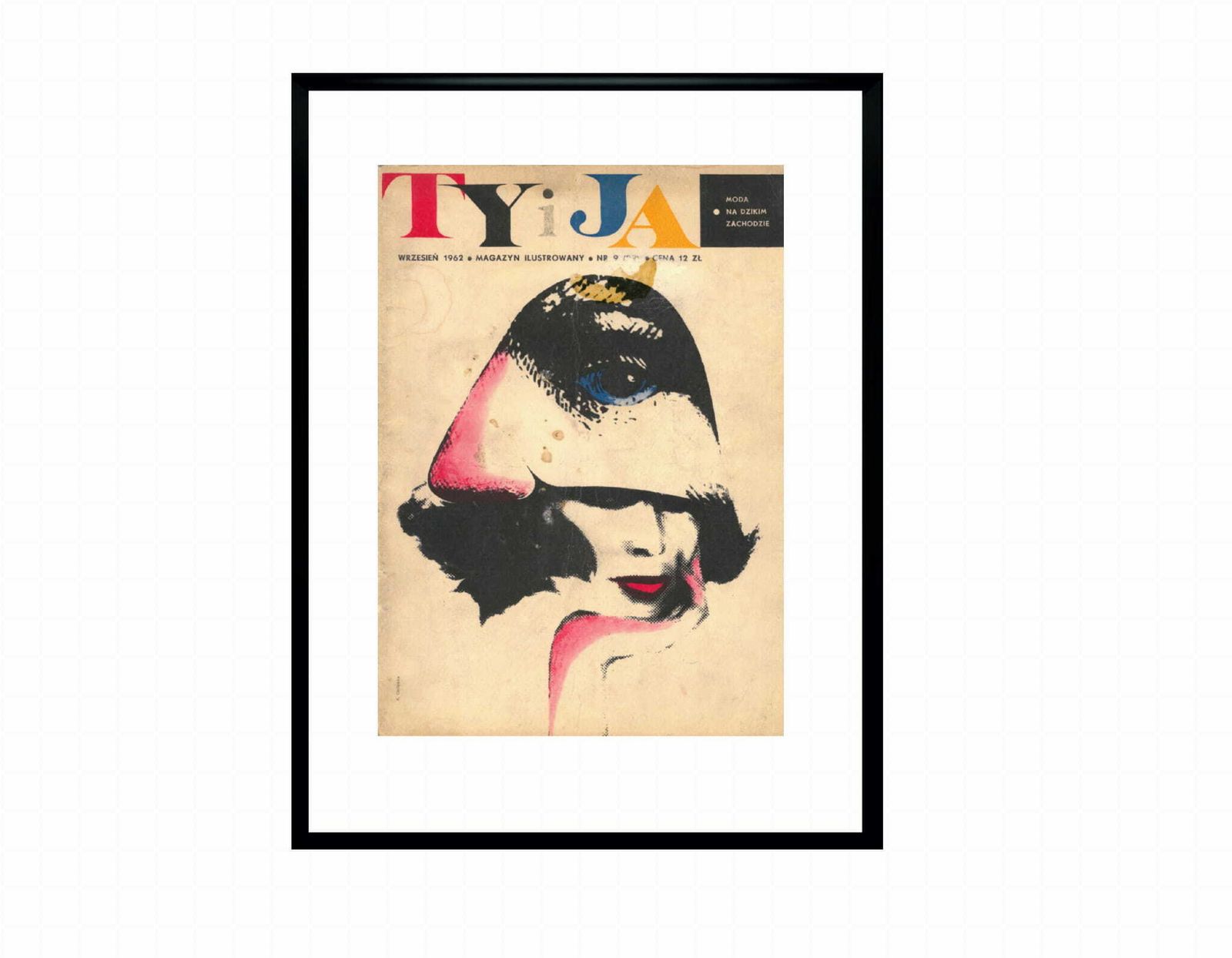 Framed Cover Of The Monthly Magazine Ty I Ja, 09/1962, Author Roman Cieślewicz photo furniture